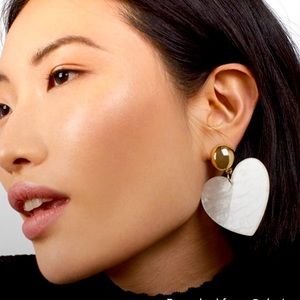 NWT BaubleBar Andree Heart 🤍 Drop Earrings